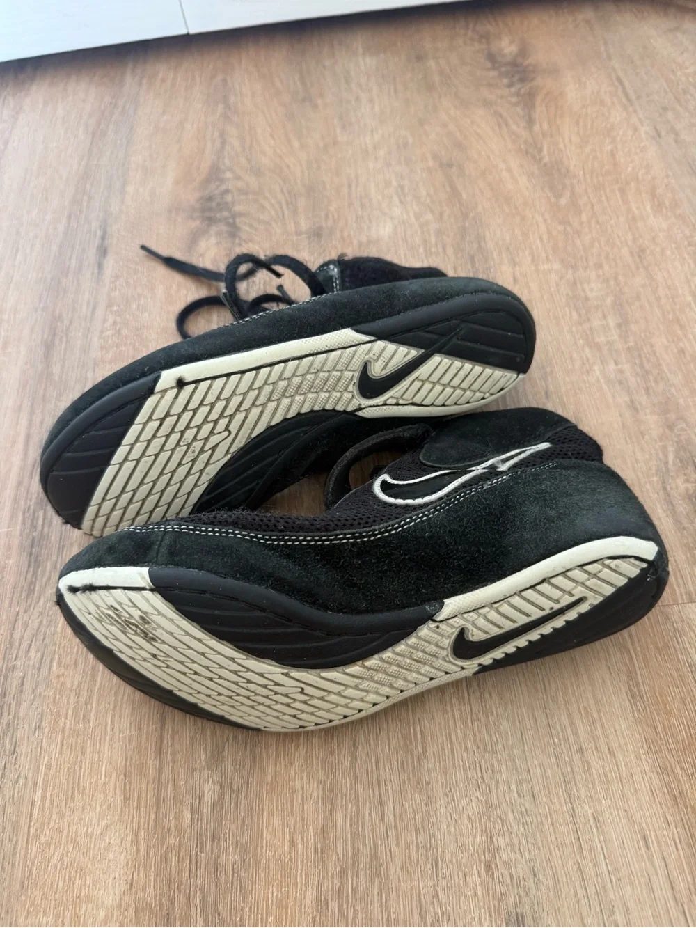 Nike Kids Black wrestling shoes